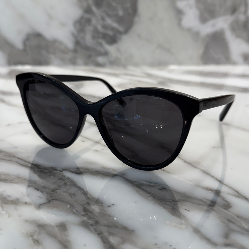 Saint Laurent SL456 black cat eye sunglasses